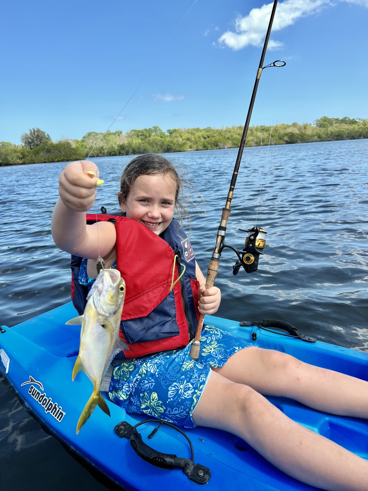 Sophia kayaking