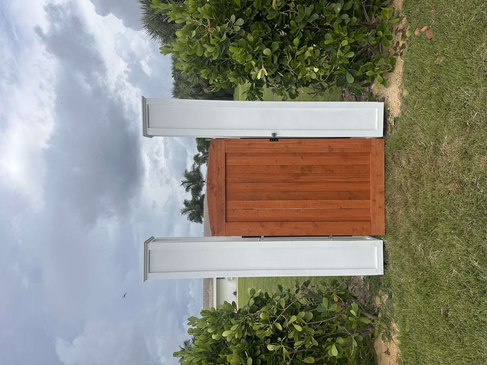 Cedar and Hardie Custom Gate